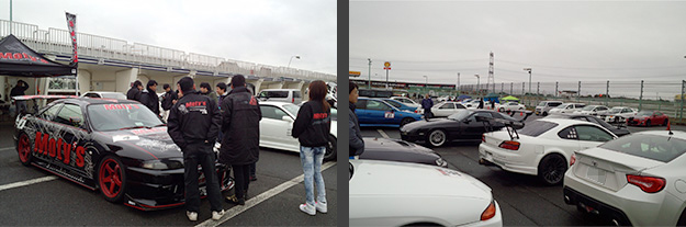 筑波サーキット走行前